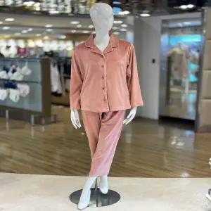 [대구백화점] [비비안]밍크 극세사 겨울잠옷 여성잠옷세트(WP8876A PK)