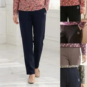 [엄마옷 로즈맘] (기모)알에스큐빅밴딩바지