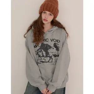 [공구우먼] [제작] 데저트 리얼루즈핏 나염 후드 티셔츠 85008 빅사이즈 여성의류