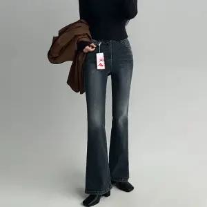 [에이와비] [140.150ver] #AWABMADE:_다크발열기모롱부츠컷팬츠 -키작녀/기장선택/1color/4size