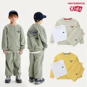 [롯데백화점]뉴발란스 CLASSIC REMIX_[3PCS] 일러스트 맨투맨 스 셋업 (NK9YG1101U)