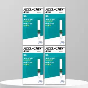 아큐첵 액티브 혈당시험지 50매x4박스 200매 당뇨 검사지 측정지