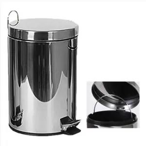 스덴 스탠 쓰레기통 SUS 사무실 개인 휴지통 밀폐 페달 카페 국민 화장실 업소용 8L