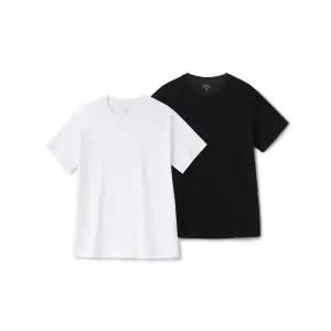 무신사 스탠다드 MUSINSA ANDAR D WOMAN 우먼즈 릴렉스 핏 크루 넥 반팔 티셔츠 2팩 MWCTS0Z02 356424