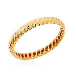 [모룬] 14K 플로우 스파이럴 2.5mm 올밴드 할로우링 반지 MOR41685