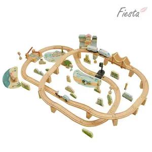 [피에스타] 우드 기차 놀이 세트 한국 여행