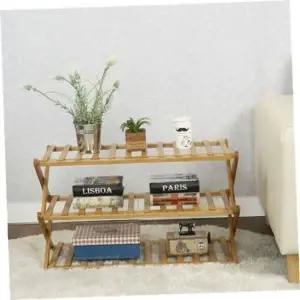 [하프클럽/]나무선반 크로스우드3단선반접이식인테리어나무선반