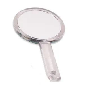 ST-325 양면 확대경 손거울 소(색상랜덤) 원형 손잡이 화장 미용 휴대용