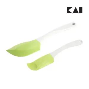 [카이] 실리콘 알뜰주걱 스파츌라 2종 세트 (소+대)