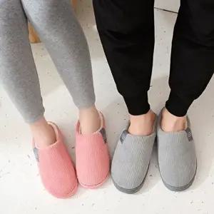 [엄지척]안감털 방한실내화 윈터 거실화 골지 따뜻 슬리퍼