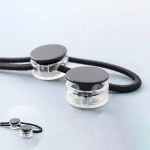 매듭없는신발끈 신발끈 조이개 스프링 버클 고정클립 고정스프링 투명 운동화끈 20p