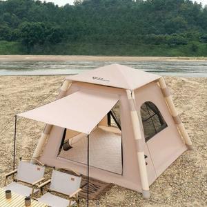 소형 에어 텐트 경량 패키지(옵션 자동펌프 미니멀 완전자동 돔형 면에어텐트 자동 그늘막