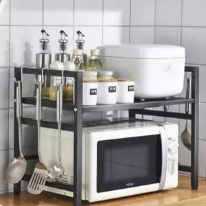 넓이 주방 거치대 높이 밥솥 다용도 정리대 맘마존 조절식 전자레인지 수납 선반 선반