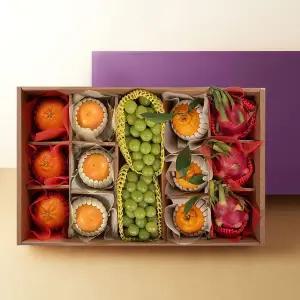 [작심밀도][명절 후 배송][작심밀도]자연맑음 VIP혼합과일세트 5호 (샤인2과.한라봉3과.레드향3과.자몽3...