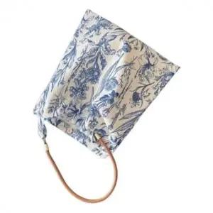 (타입 블루)키밍 플라워 에코백 크로스백 천가방 빈티지 가벼운