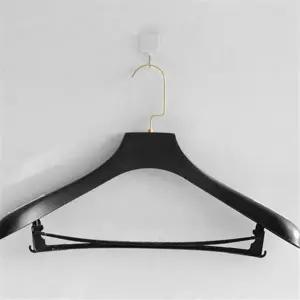 고급 옷걸이 두꺼운 금장 코트 정장 옷걸이 수트 어깨 보강 세트 드레스 스커트 바지