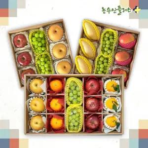 프리미엄형 혼합과일 선물세트 6.3~7.2kg (사과 3과 배 3과 샤인머스켓 2과 자몽 3과 용과 3과) 명절 설날 선물세트