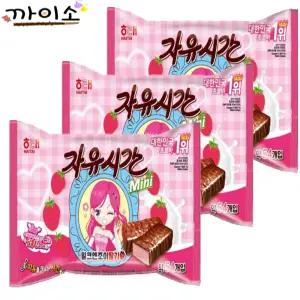 자유시간 밀크엔조이 딸기 405g(54봉입) x3