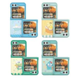 갤럭시 Z플립 4 5 6 7 케이스 산리오 해피니스룸 시나모롤 쿠로미 헬로키티 포차코 한교동 하드