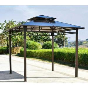 야외정자 조립식 그늘막 차양막 방부목 분위기 철제 길이 3x2x2m 너비 벤치 방갈로