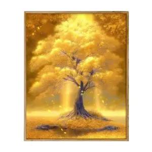 보석십자수 액자형 머니트리 재물 돈나무 황금 금전수