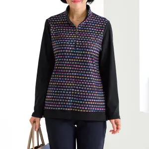 [엄마옷 로즈맘] 차홍반집업기모티셔츠