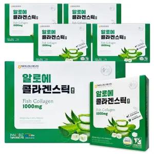더존건강 알로에 콜라겐 스틱 저분자 피쉬콜라겐 알로에베라겔 5개