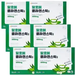 더존건강 알로에 콜라겐 스틱 저분자 피쉬콜라겐 알로에베라겔 6개