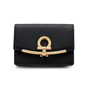 [명품] 페라가모 간치니 카드 22 D198 NERO 683350