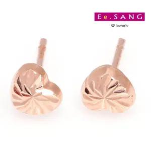 [이상주얼리]14k 커팅하트 귀걸이/14k귀걸이