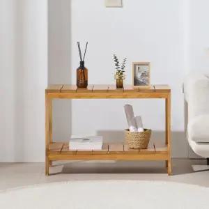 착불 라움 고무나무원목 다용도 2단 800 수납선반장