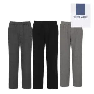 [폴햄](광주신세계)남성) 겨울 약기모 세미와이드 밴딩 슬랙스 PHF4PP1033