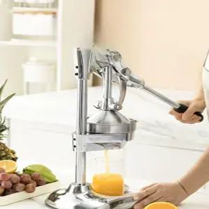 스테인레스 무선착즙기 수동 기계 평평한 미니 납작함 휴대용 과즙기 소형