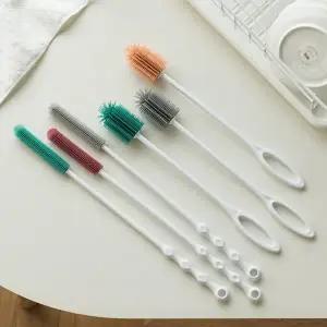 고품질 젖병 세척솔 브러쉬 손세척 텀블러솔 실리콘세척솔 컵솔 젖병솔 보틀브러쉬 물병세척솔 WFHW37W