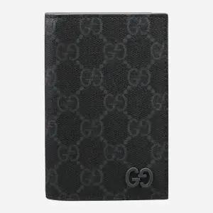 구찌 6S 768249 FACQC 1048 GG 디테일 GG 롱 카드 케이스 블랙