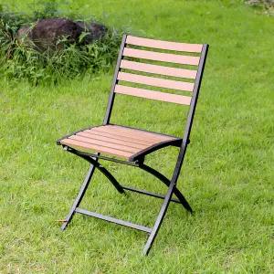 야드니 접이식 의자 2개 간이 상담 수지목 정원 테라스 카페 커피숍 야외 행사 폴딩 매장
