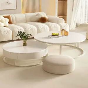 거실 티테이블 커피 낮은 좌탁 대리석 카페 스타일 좌식