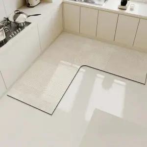 [무료배송] 규조토 코너 발매트 주방 미끄럼방지 L자100x100x45cm