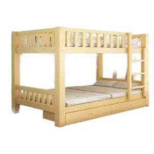 성인용 2층침대 기숙사 이층 베드 나무 원목 튼튼한 철재 사다리 게스트하우스 분리형 철제