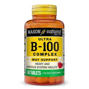 정상적인 면역 지원 및 에너지 대사를 위한 메이슨 내추럴 울트라 B 100 콤플렉스 100일 공급