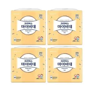 크리넥스 마이비데 키즈, 캡형, 42매, 4입, 4개(672매)