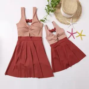 모녀 수영복 끈모노키니 호텔 제주도 하이레그 리조트 딸