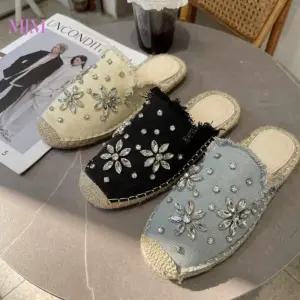 블로퍼 큐빅 뮬 에스파듀 토 빅사이즈