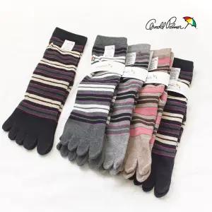 여자 발가락 양말 5족세트 긴양말 단가라 장목 쿠션 파일 줄무늬 데일리 무좀