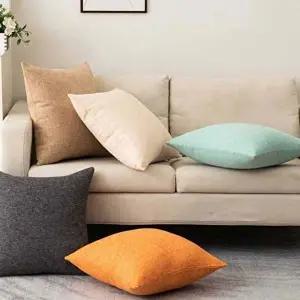 [엄지척]코튼 린넨 통기성 사계절 거실 쇼파 모던 내추럴 인테리어 쿠션 커버