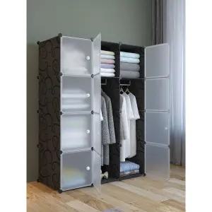 DIY 플라스틱 옷장 선반 수납장 긴옷장 키큰