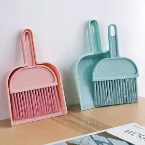 실내 청소 미니 빗자루 쓰레받이 세트