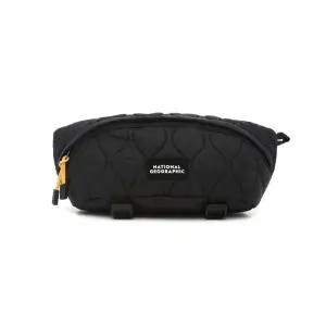 내셔널지오그래픽 키즈 K224KHI010 퀄팅 패딩 힙색 BLACK