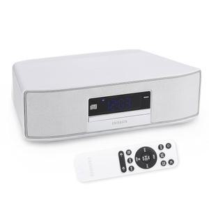 AIWA - Exos 홈 스피커, 프리미엄 30W RMS 사운드 시스템(CD 플레이어 포함), 블루투스 연결, FM 라디오, 광 디지털 입력, 듀얼 1 u201D 트위터 + 2 베이스 유닛, IR 리모컨