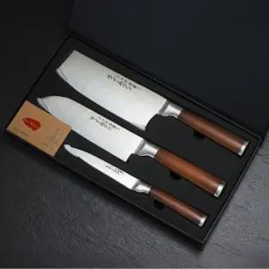 자칸 카이센 키친 밸류 프리미엄 주방칼 선물용 마스터 3종 중식도 식도 과도 1세트